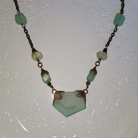 OOAK GEMSTONE NECKLACE - Picture 2 of 5